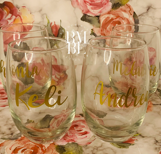 Personalized Wine Glass