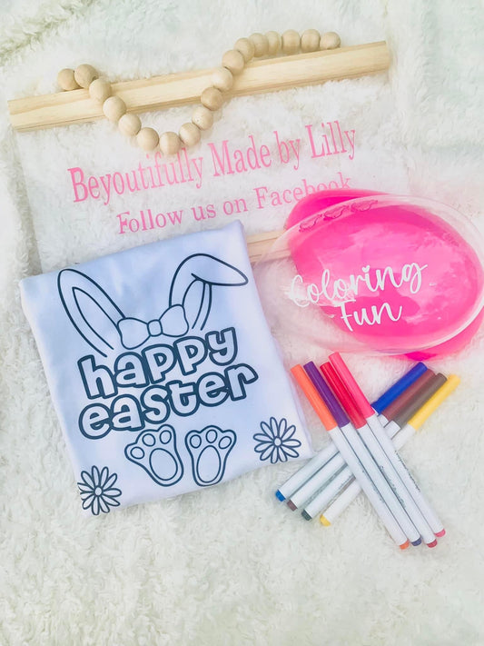 Easter Coloring Tee and Markers